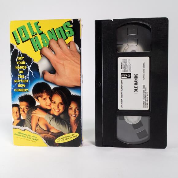 Idle Hands VHS 1999 Horror Jessica Alba Devon Sawa Promotional Copy RARE - Picture 8 of 11